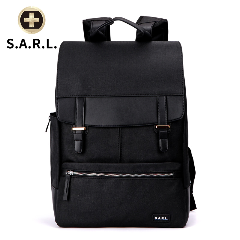 S.A.R.L瑞士商务双肩包 多功能包 帆布运动休闲包 男女通用 双肩背式背包