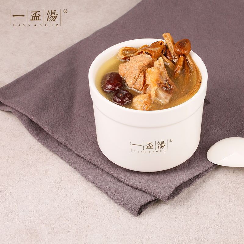 一杯汤广式茶树菇龙骨汤加热即食方便营养锅底代餐速食原炖汤320g