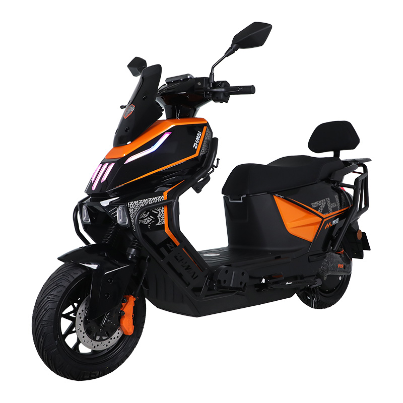 智迈超跑SF90电动车48v60v72v长续航智能电动车高速电摩CBS双联动TCS防侧滑电动车外卖车 黑色