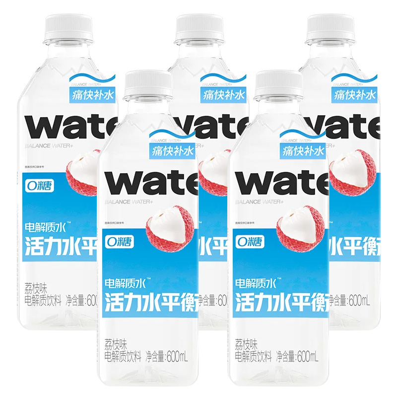 果汁熟了 电解质水荔枝 600ml18瓶 箱高清大图