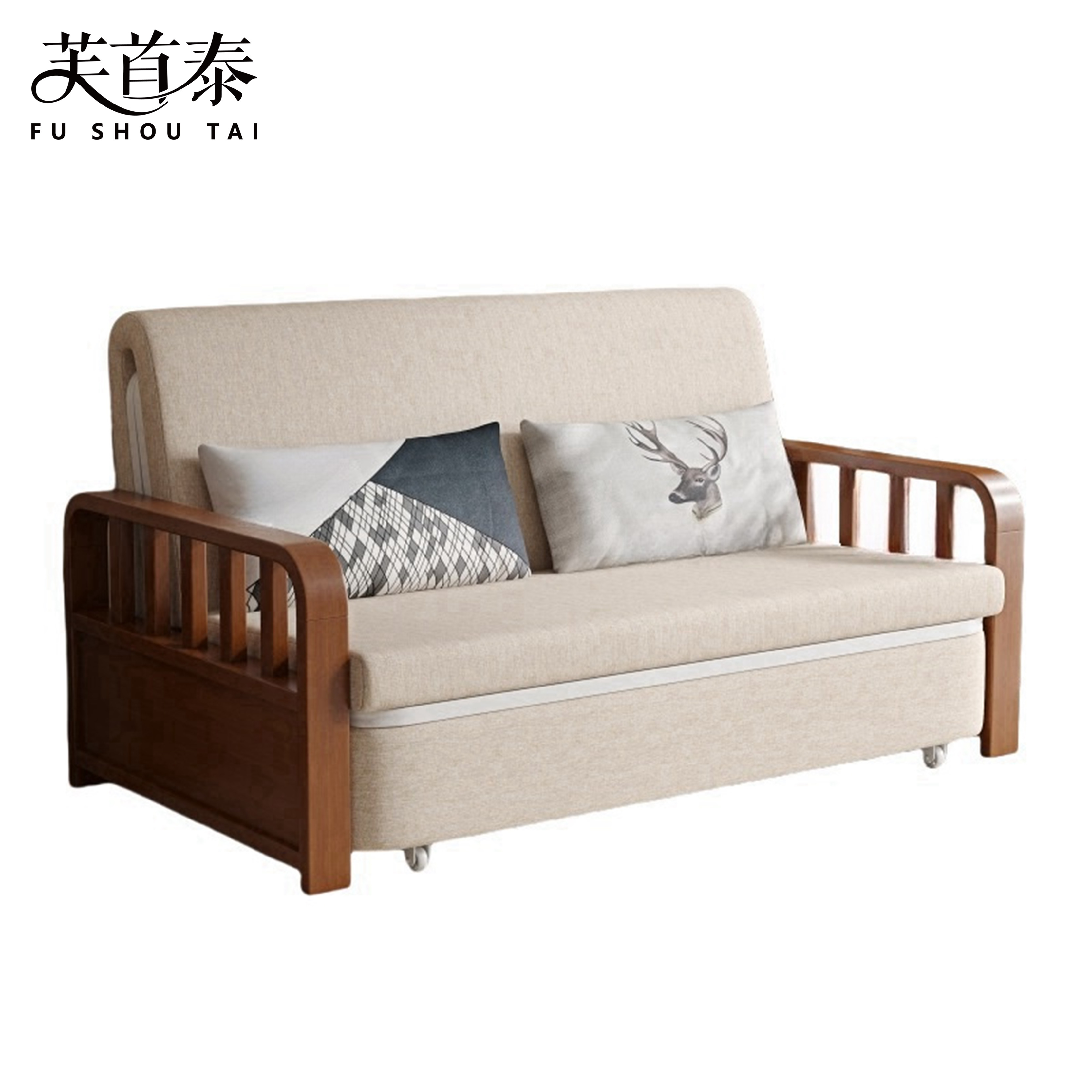 芙首泰沙发床1300*900*900mm张高清大图