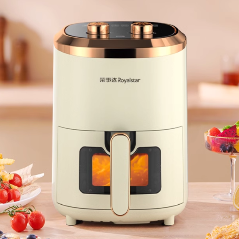 荣事达可视空气炸锅rs-aaf1537全自动家用新款电炸锅多功能大容量