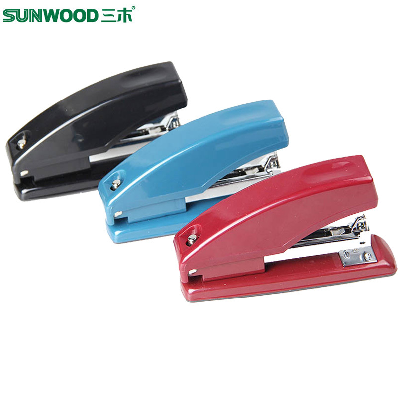 三木(SUNWOOD)8505 12#省力型订书机 适用书针24/6 订书器 装订器 颜色随机 订书机