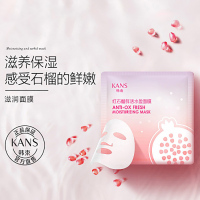 韩束(Kans)红石榴鲜活水盈保湿补水面膜礼盒20片 滋养排浊粉润肌底 各种肤质 男女
