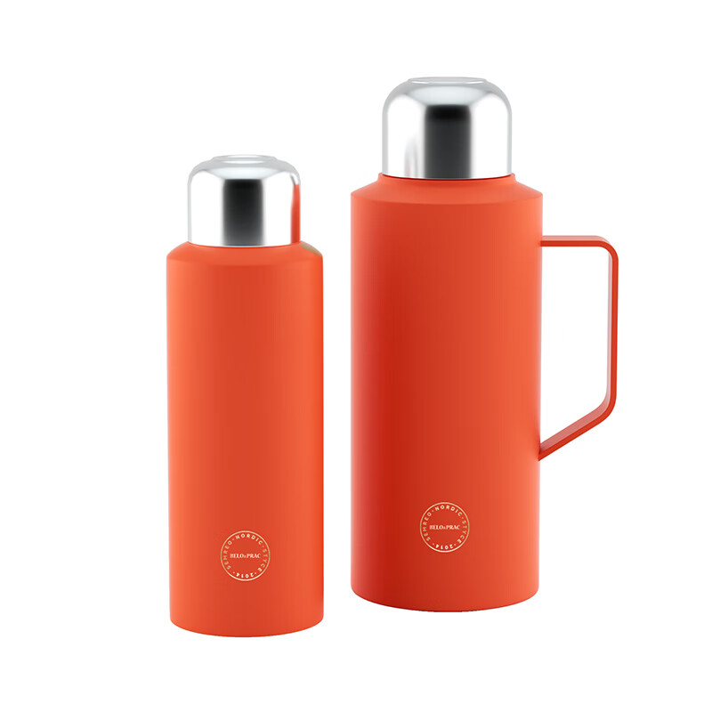 贝洛可牧马城市杯壶两件套(橙色)