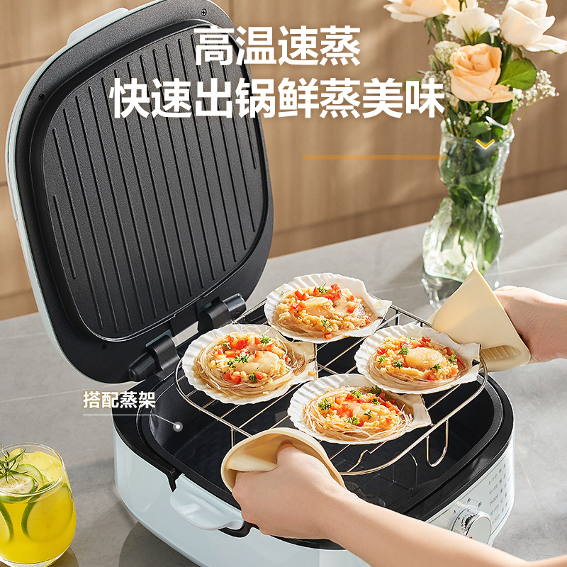 苏泊尔(SUPOR)电饼铛煎饼烙饼锅烤肉锅30厘米直径75mm加深烤盘大火力可调下盘可拆洗官方旗舰 JT2828R891高清大图