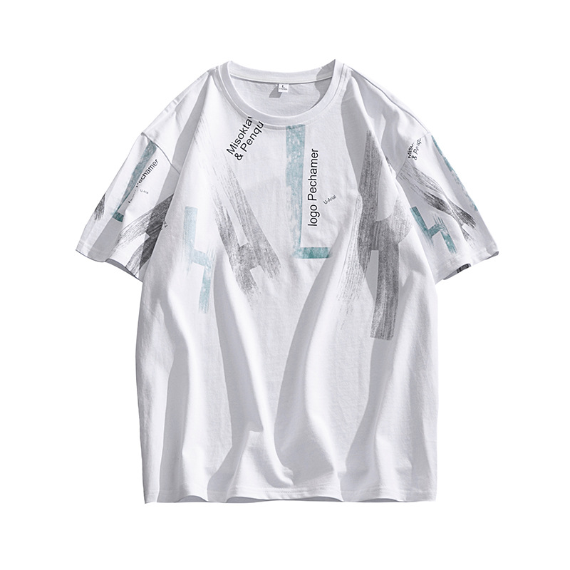 男装夏季新款短袖T恤韩版ins纯棉男士宽松打底衫半袖体恤潮牌衣服