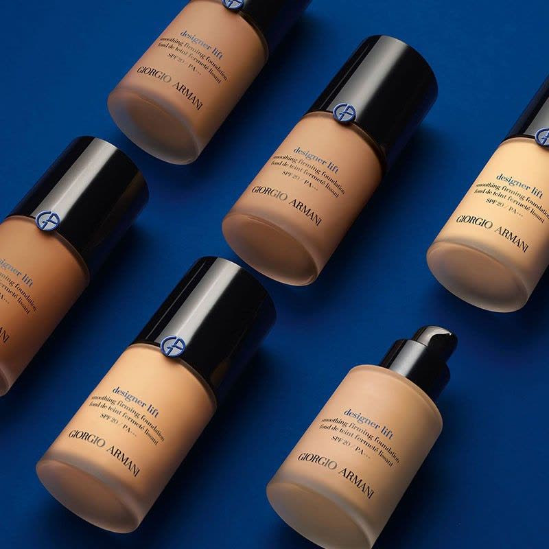 阿玛尼(ARMANI)蓝标大师粉底液 无痕持妆粉底 轻薄透气 设计师造型紧颜粉底液30ML 3#白偏/黄图片