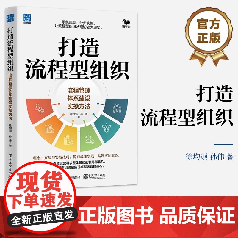 正版 打造流程型组织 流程管理体系建设实操方法 系统规划 分步实施 让流程型组织从理论变为现实 徐均颂 著 电子工业出版高清大图