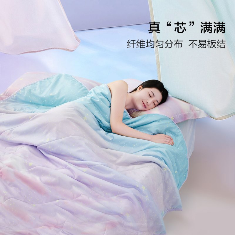 水星家纺出品百丽丝 印花抗菌夏被春季薄被夏凉被1.5米1.8米床被子新品