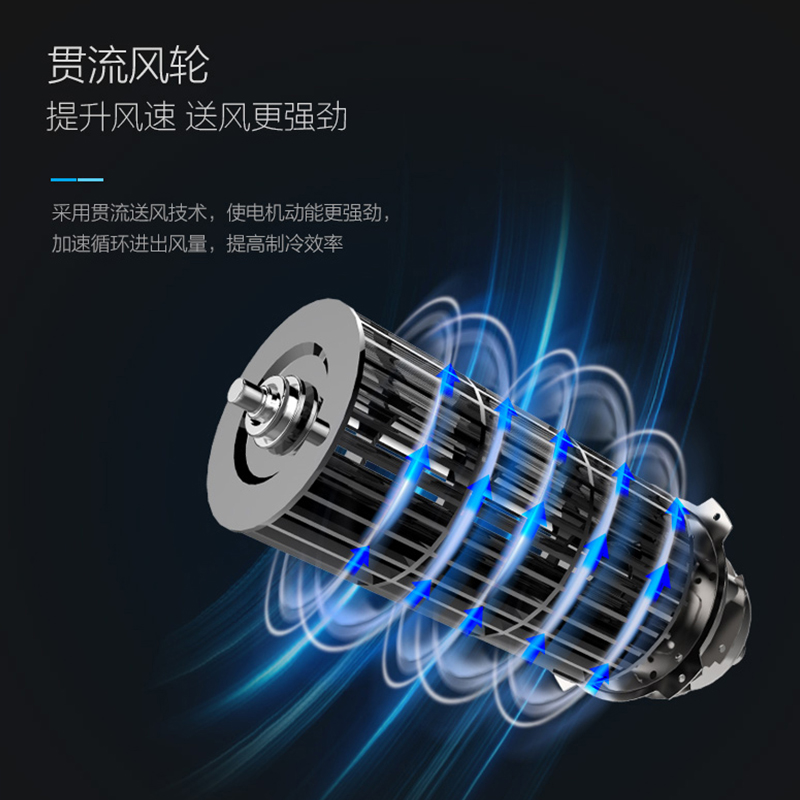 美的(Midea)[空调级]家用强风空调扇水冷降温冷风扇轻音塔扇制冷落地扇便携移动冷风机无叶风扇小空调AAB10A高清大图