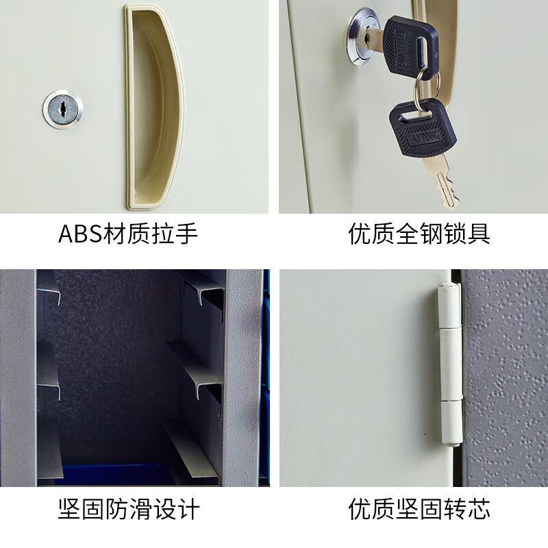 军楚钢制零件柜抽屉铁柜样品储物柜电子元件收纳柜18抽大号透明18抽大号透明单位:台