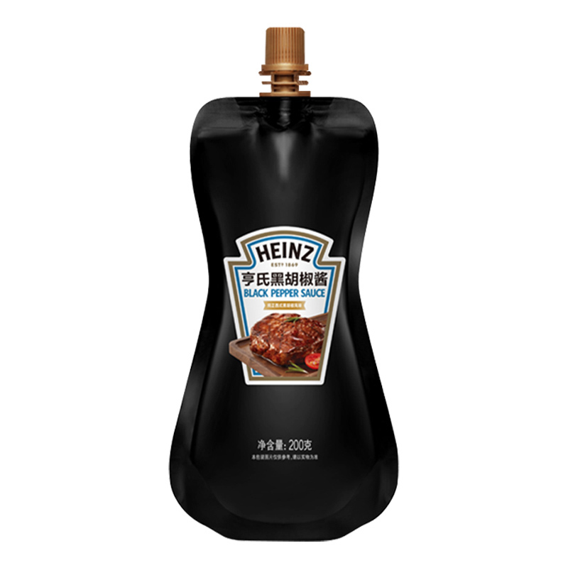 亨氏黑胡椒酱200g意面酱西餐家用牛排酱烤肉调味酱拌面酱