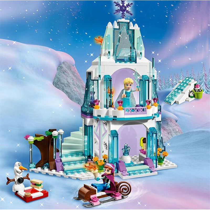 兼容乐高迪士尼美女与野兽女孩贝儿公主城堡拼装玩具积木贝儿公主城堡