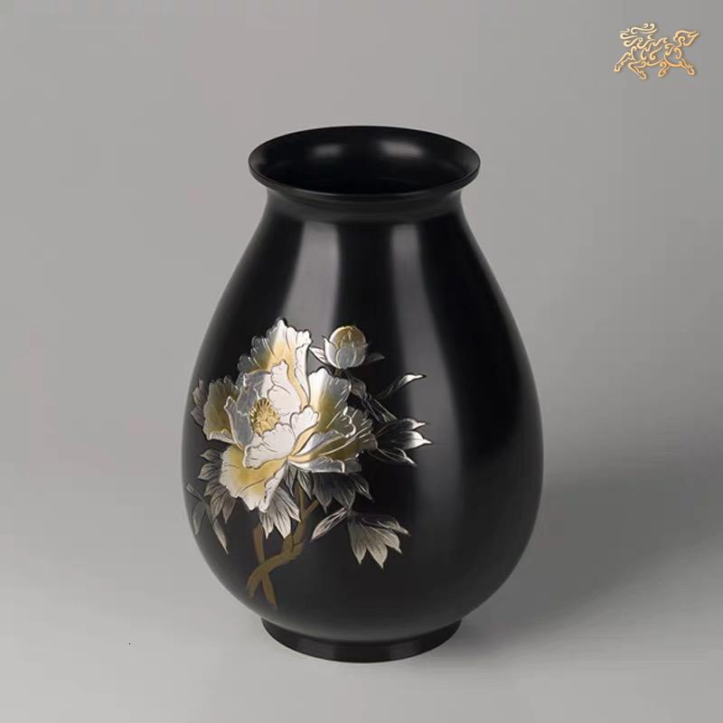美帮汇全铜摆件《高冈铜器之荣福》铜工艺品 家居饰品花瓶