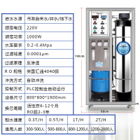 天纯净水器 大型水处理设备专用300升/小时反渗透膜4040