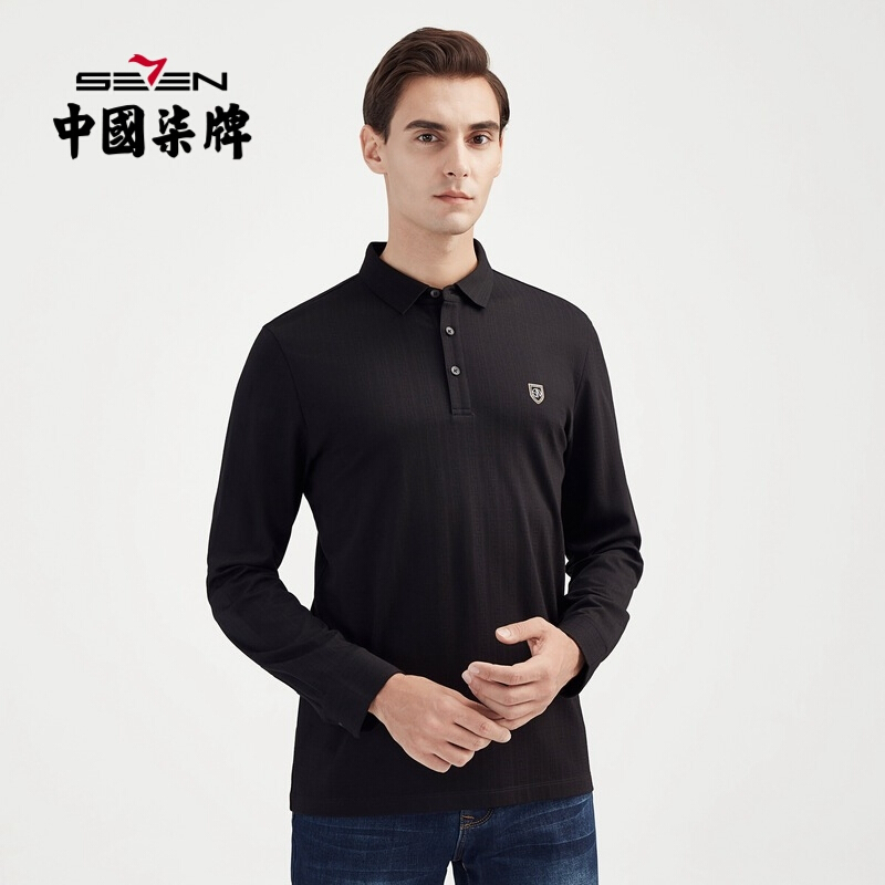 服装鞋帽>男装>男士polo衫>柒牌男装(sevenbrand)>柒牌男装(seven
