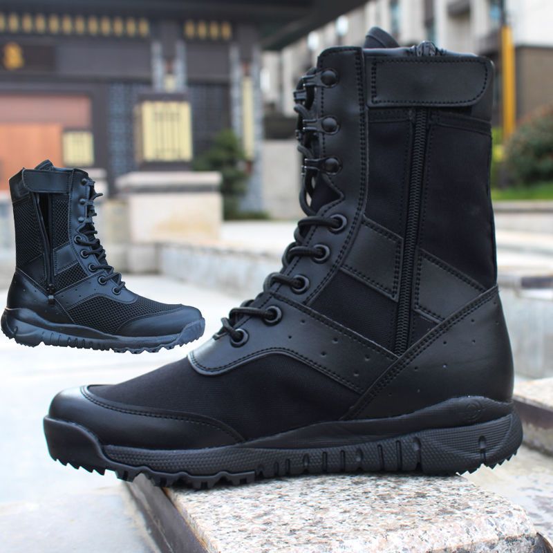 标准网眼系带作训靴37超轻作战训靴男保安靴cqb户外特训工装靴夏季