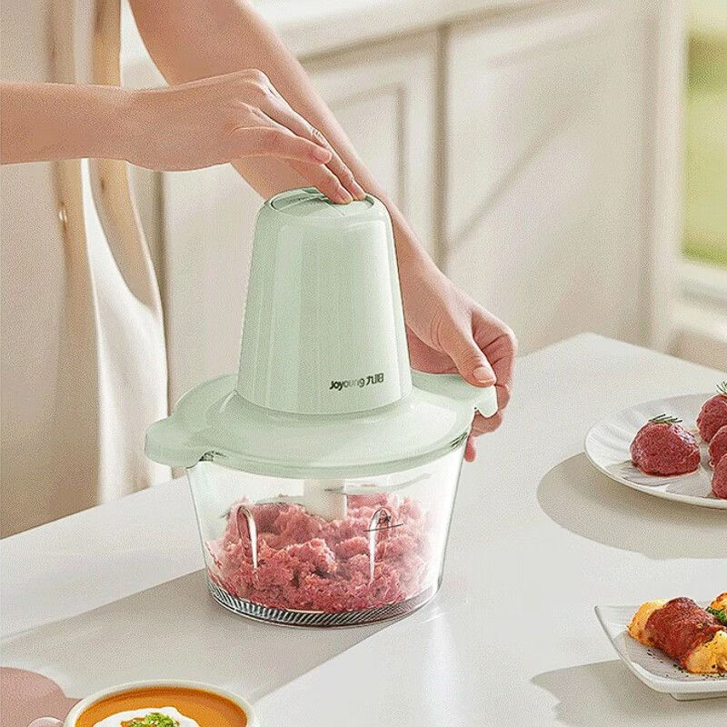 九阳绞肉机S18-LA235短轴刀设计约2L玻璃碗加厚玻璃杯双档调速高清大图