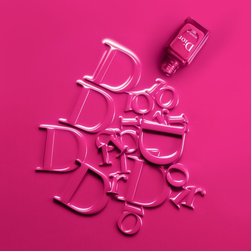 迪奥(Dior)指甲油炫亮持久滋养强韧打底显白美甲底油 镜面亮甲油高清大图