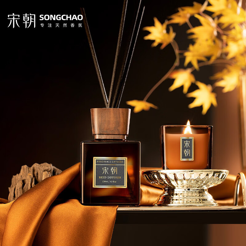 宋朝 酒店香薰蜡烛礼盒 200ml香薰(香草樱恋)+蜡烛(香型:西湖龙井)高清大图