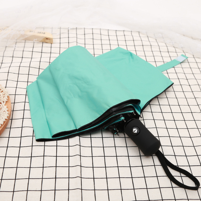 全自动雨伞女款折叠大号三折伞学生韩国小清新可爱自开自收一甩干