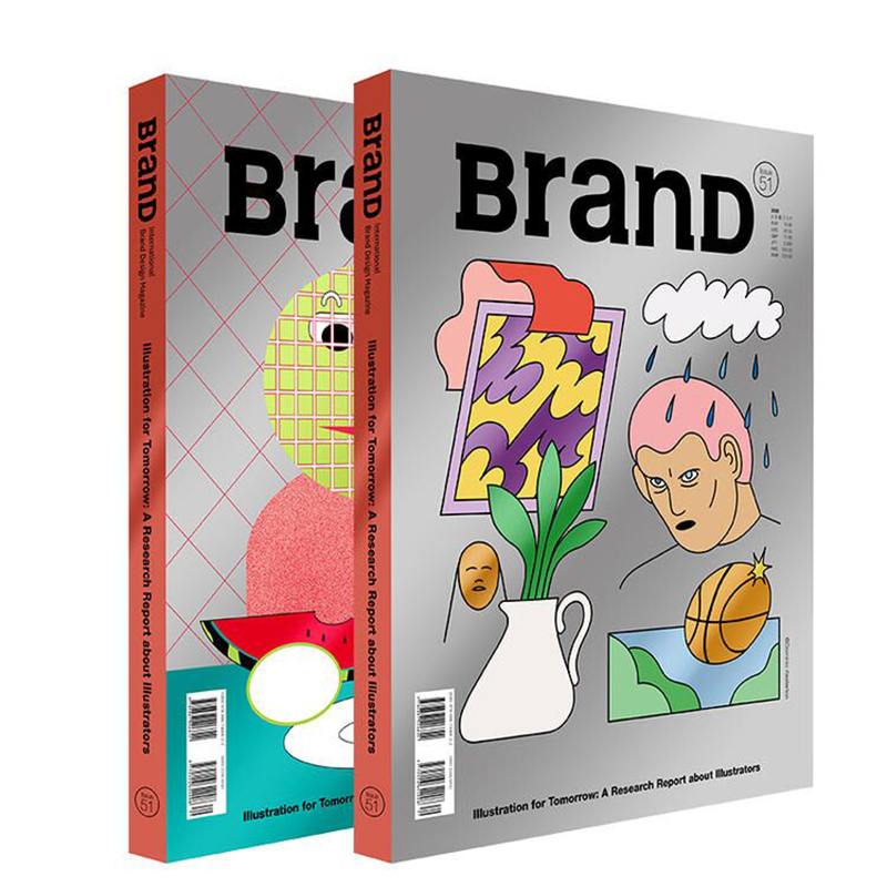 BranD杂志55期[主题:摔跤吧字体:外文字体设计法]封面颜色图案随机发货 [正版]BranD杂志51国际品牌设计杂志高清大图