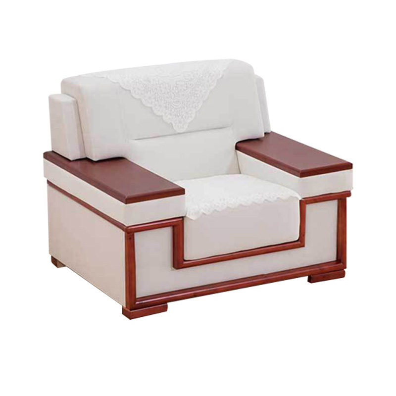 慧采云商务贵宾接待沙发单人沙发白色单人位