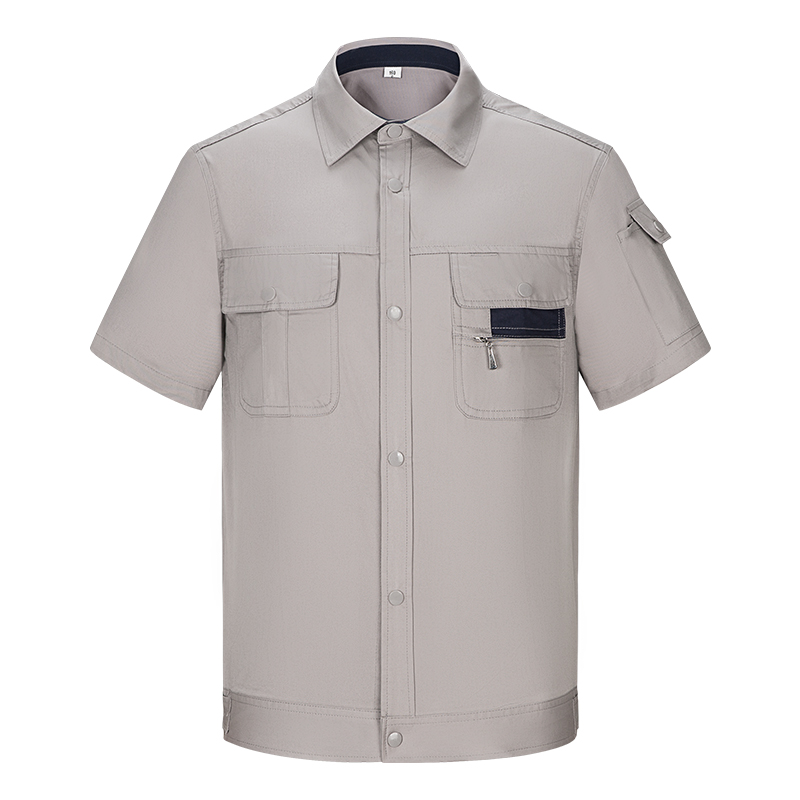 御林铁卫 夏季短袖工作服 YL-6082 套高清大图