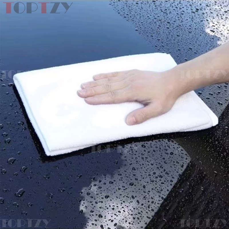 toptzy TZ5071503 洗车毛巾清洁抹布 300*300 白色 10个装高清大图