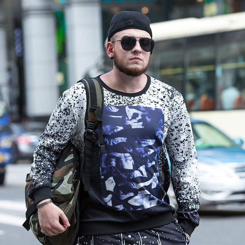 大码男士运动套装秋季胖子休闲卫衣套装棒球服男运动服图片色