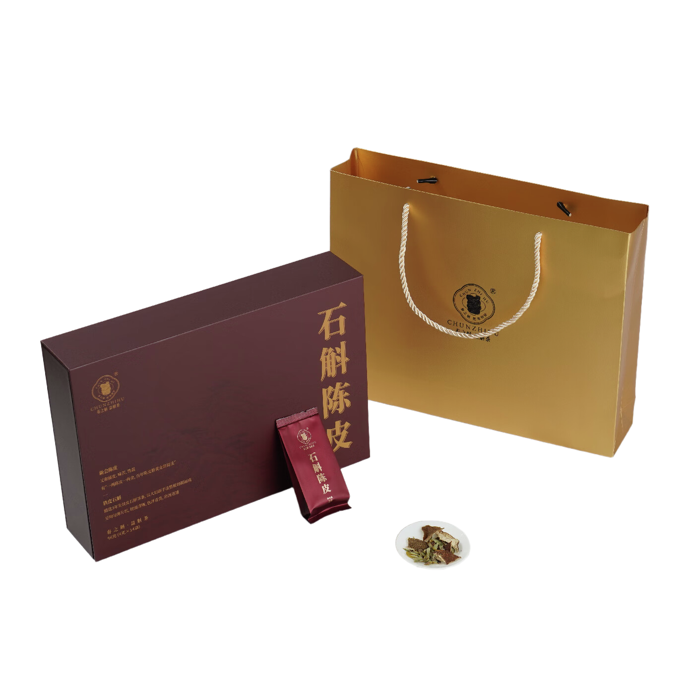 春之斛 益斛茶礼盒春之斛 石斛陈皮56g高清大图