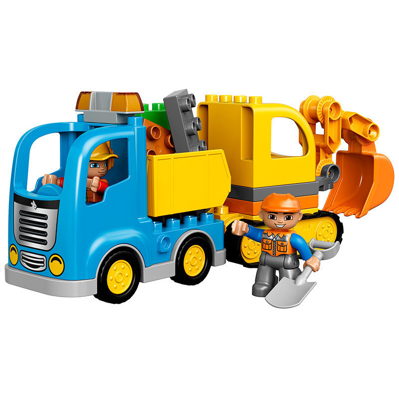 LEGO 乐高 DUPLO得宝系列 卡车和挖掘车套装 积木塑料玩具10812 2-5岁 约50块以下