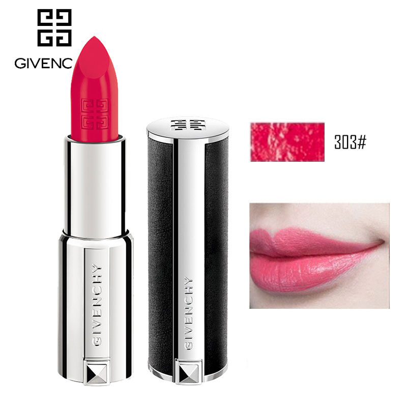 [满199减100]GIVENCHY/纪梵希小羊皮口红高级定制唇膏不掉色唇彩女士润唇膏3.4g/支 303#珊瑚红