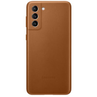 三星(SAMSUNG)Galaxy S21 Ultra 5G原装真皮保护壳 s21+手机壳真皮保护套 S21真皮后壳正品