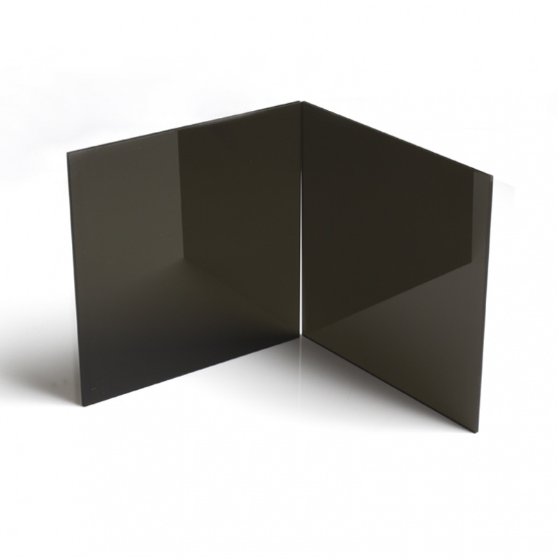 黑色亚克力板镜面磨砂哑光板闪电客半透明黑茶色有机玻璃板按图定制