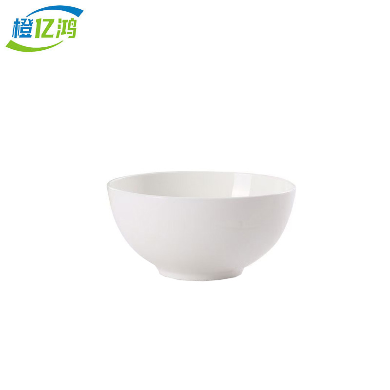 橙亿鸿 包厢餐具纯白骨瓷小汤碗 4英寸/个高清大图