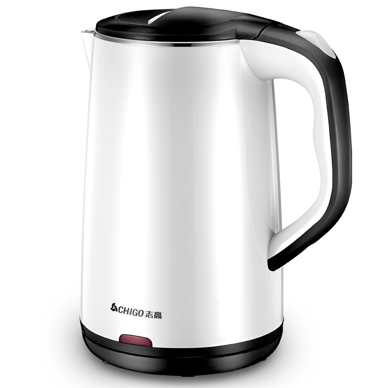 志高(CHIGO)电水壶 双层防烫304不锈钢1.8L电热水壶 ZD1898(BG9)