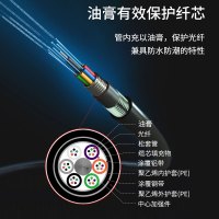 博扬 BY-GYTA53-48B1.3-3KM 重铠地埋48芯单模室外光缆 GYTA53层绞式直埋光纤线 3000米轴