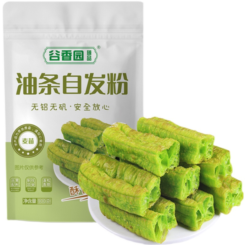 谷香园臻品 麦苗油条自发粉 900g*2袋高清大图