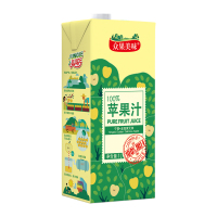 众果美味水果果汁 1L单盒尝鲜装苹果汁