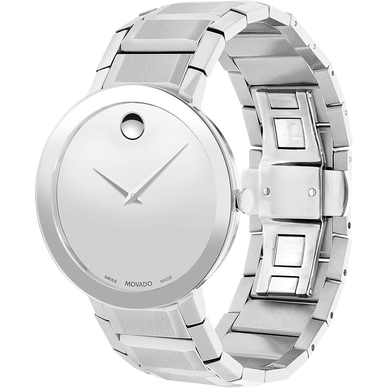 Movado/摩凡陀Swiss Quartz男士石英防水不锈钢商务简约经典腕表高清大图