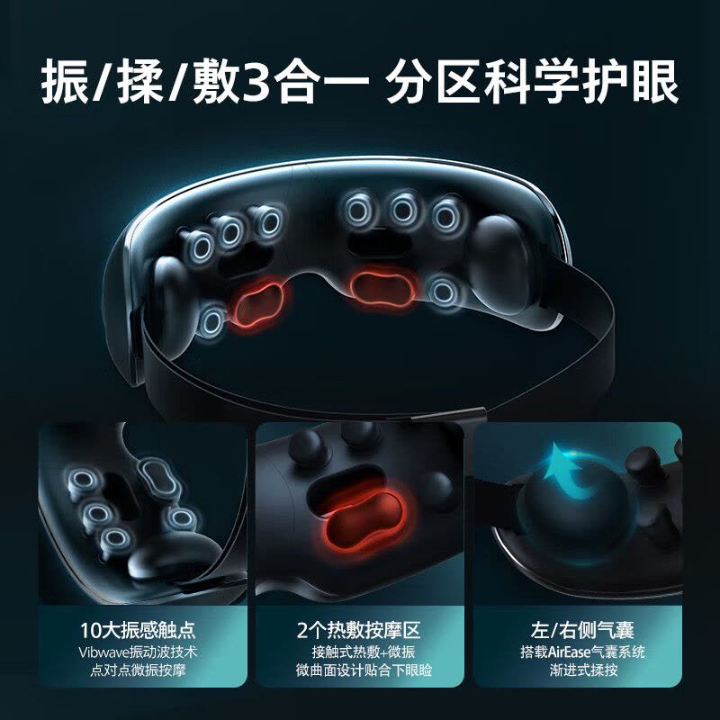 飞利浦眼部按摩仪可视化护眼仪点振揉按热敷护眼按摩器眼罩缓解疲劳 7201E图片