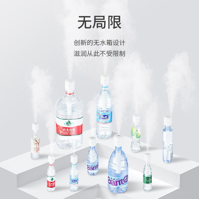 几素 加湿器家用宿舍便携小型无线空气低噪 JB07（1100mAh）高清大图