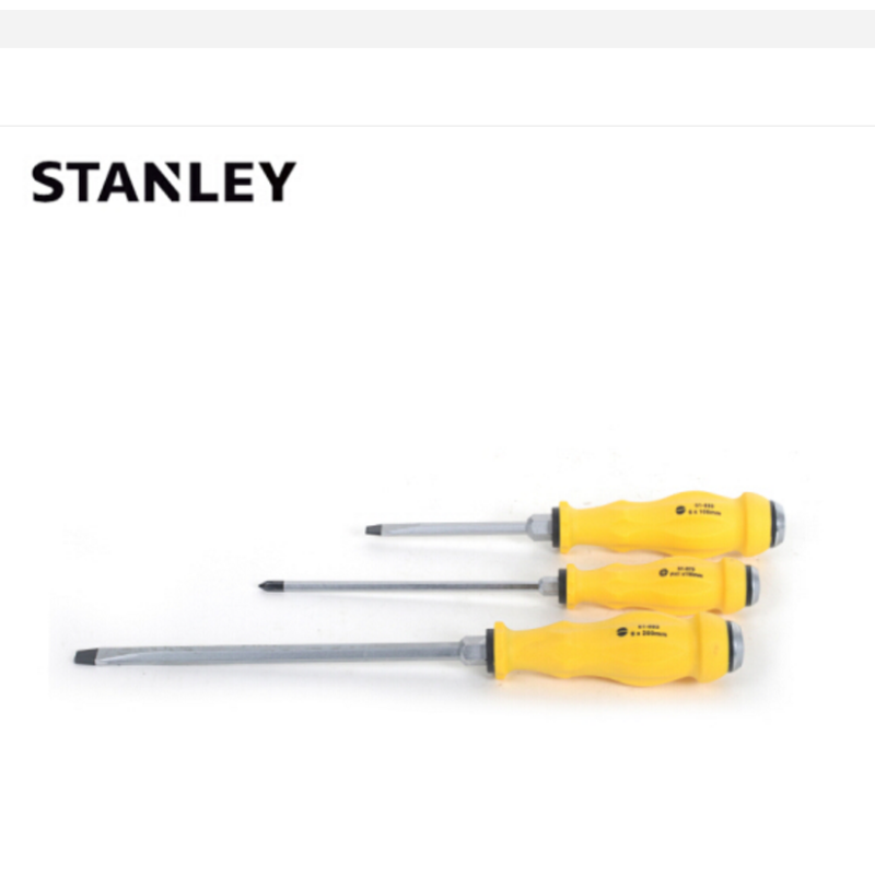 史丹利(Stanley) 十字加力通体螺丝批61-879-23 螺丝刀起子改锥 #1x150mm