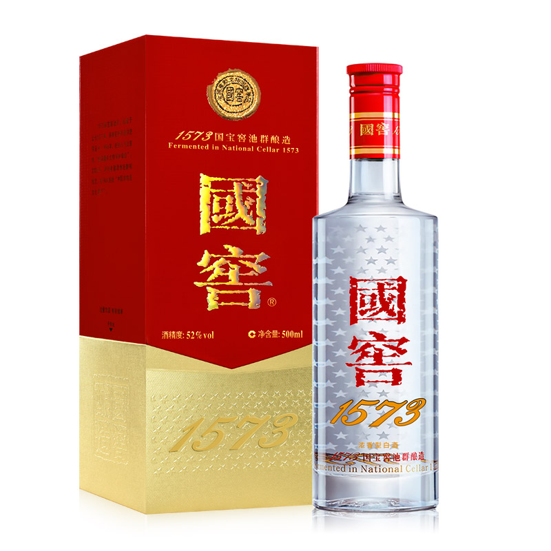 泸州老窖股份 泸州老窖 国窖1573 52度 500ML 浓香型白酒 单瓶装高清大图