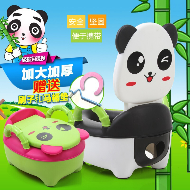 婴儿男便盆尿盆大小孩马桶座便器加大号移动式幼儿童坐便器女宝宝琪琪软垫赠刷子2张绒垫 默认尺寸 圆圆绒垫刷子