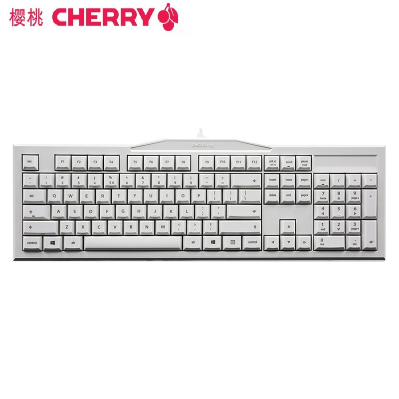 樱桃（Cherry）旗舰店 MX-BOARD 2.0 G80-3800 游戏办公机械键盘 程序员 白色 黑轴