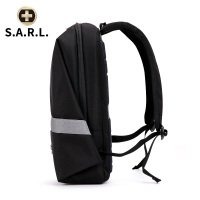 S.A.R.L双肩电脑包 运动休闲背包14英寸电脑双肩背包男女通用 SW-58017 黑色