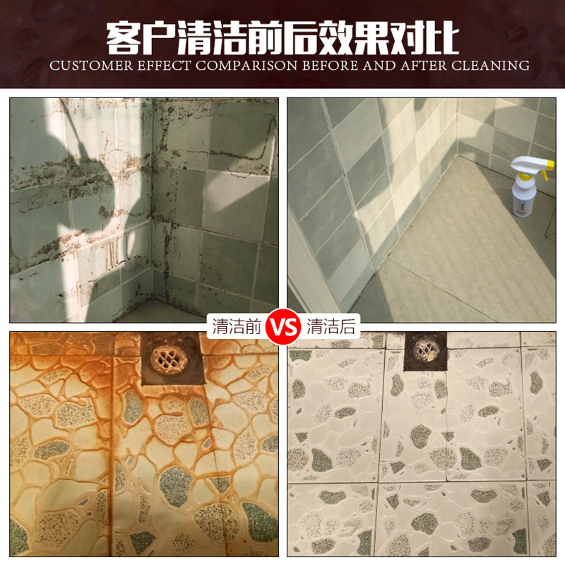 泰克斯乐瓷砖清洁剂强力去污浴室瓷砖水泥洗地板清香草酸家用洁瓷宝